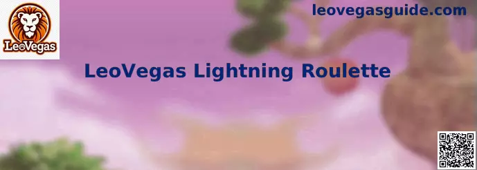 Mesa de LeoVegas Lightning Roulette en una experiencia de ruleta en vivo